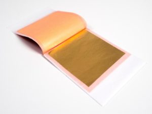 5 Carnets de 25 Feuilles d’Or libre Jaune 22 carats 1er Choix