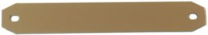 Lot de 25 Inters funéraires 145x22mm Or Brossé – 2 Trous ovoïdes