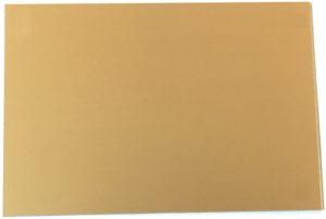 Lot de 25 Plaques cercueils 145x100mm Lisse Or Brossé