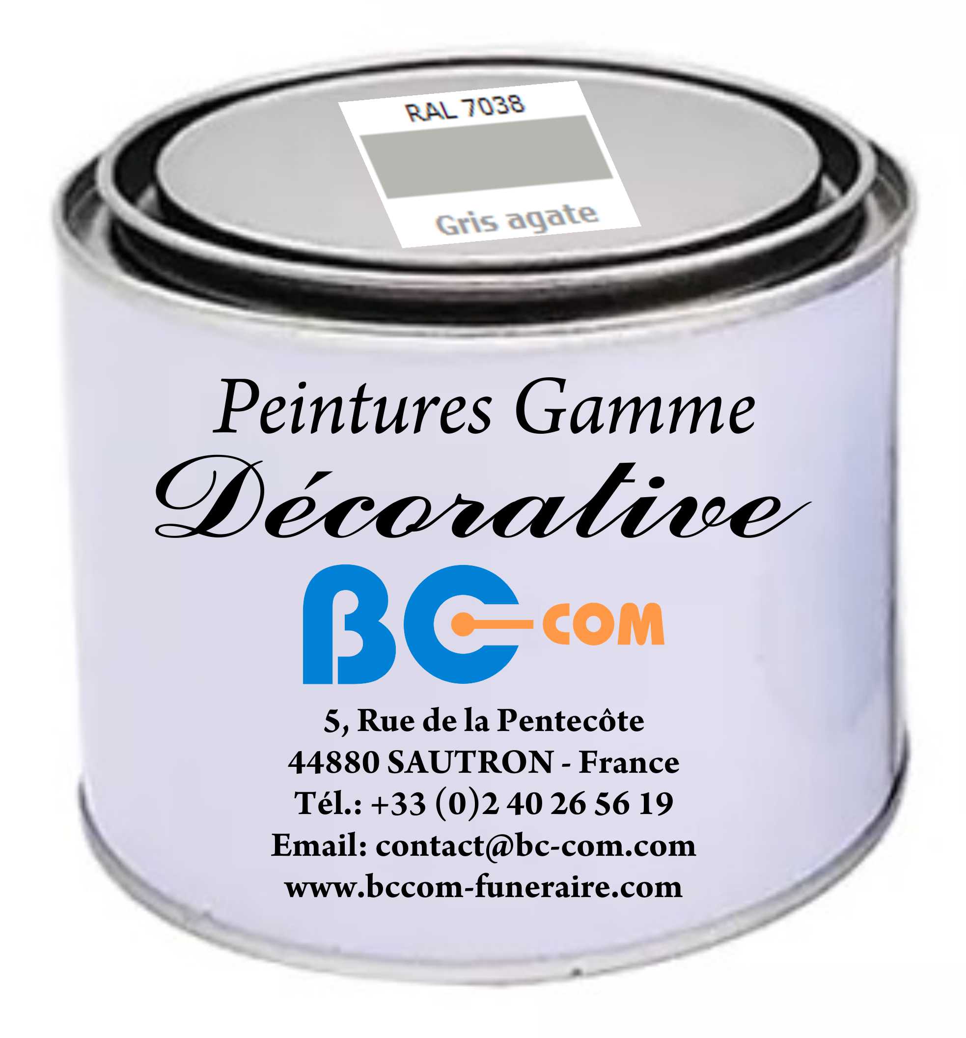 Peinture « Décorative » - Couleur : Gris agate - 100g