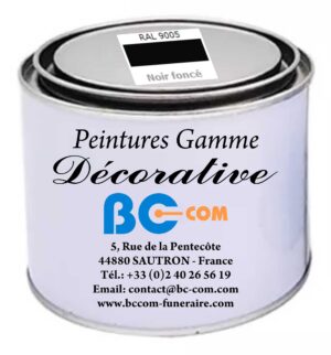 Peinture « Décorative » - Couleur : Noir foncé - 100g