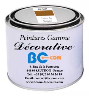 Peinture « Décorative » - Couleur : Terre de Sienne - 100g