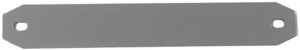 Inter funéraire 145x22mm Argent brossé